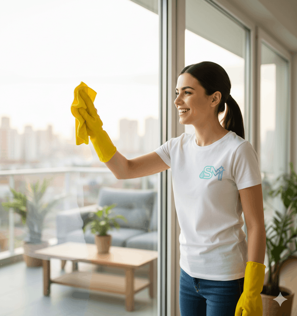 Professional cleaning team